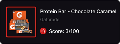 product low score